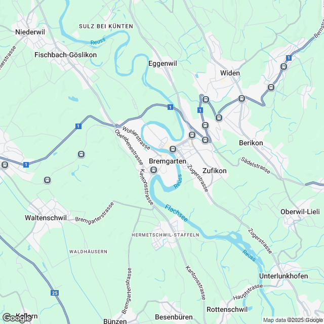 Hochwertige 4.5-Zimmer-Attikawohnung in Bremgarten - Karte