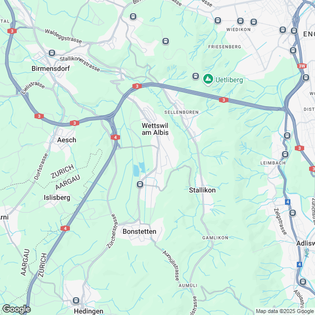 3 stilvolle Eigentumswohnungen in Wettswil - Karte