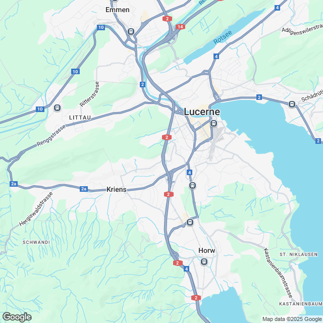 3 moderne Wohnungen an attraktiver Lage in Luzern - Karte