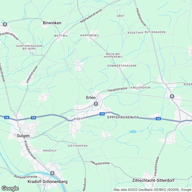 Ankündigung Erstvermietung in Erlen - Karte