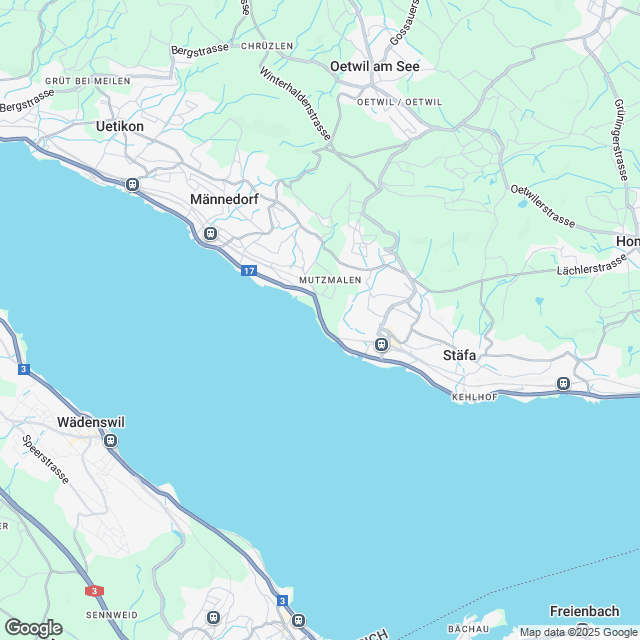 5 moderne Wohnungen an attraktiver Lage in Stäfa - Karte