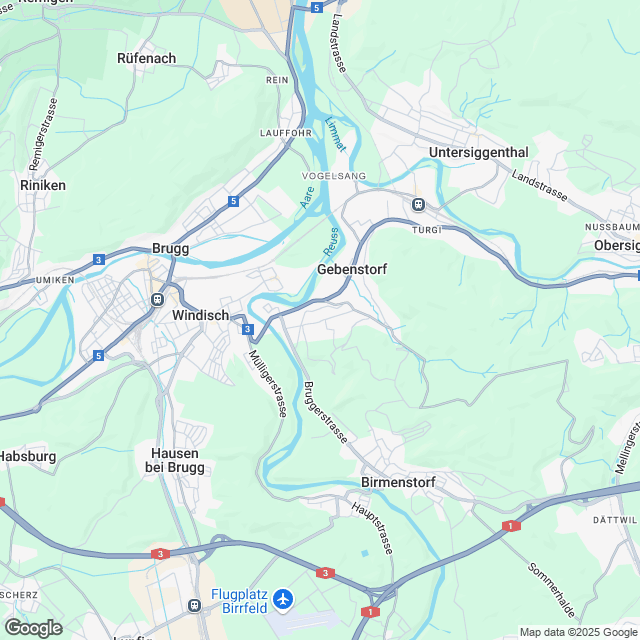 Gebenstorf: Attraktive Mietwohnungen - Karte