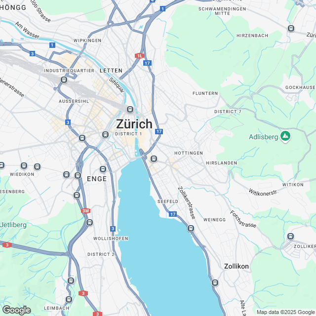 4 stilvolle Einfamilienhäuser in Zürich zum Kauf - Karte