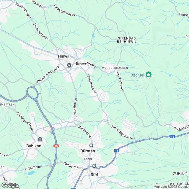 Eigentumswohnungen in Hadlikon bei Hinwil - Karte