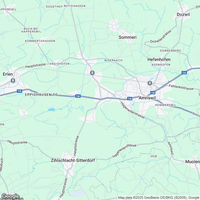 Ankündigung moderne Eigentumswohnungen in Amriswil - Karte