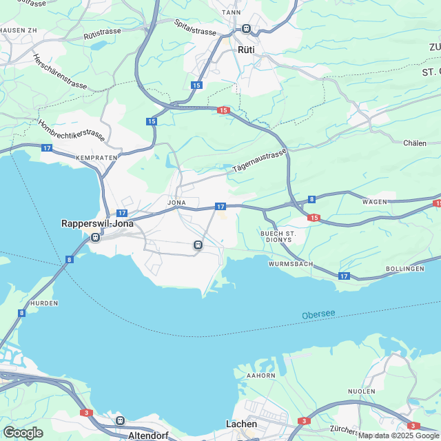 Hochwertige 5.5-Zimmer Attikawohnung in Jona - Karte