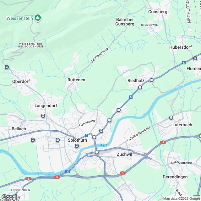 Attraktive 4.5-Zimmer Gartenwohnung in Feldbrunnen - Karte
