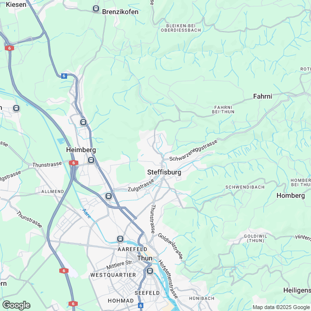 Hochwertige 4.5-Zimmer Wohnung in Steffisburg - Karte
