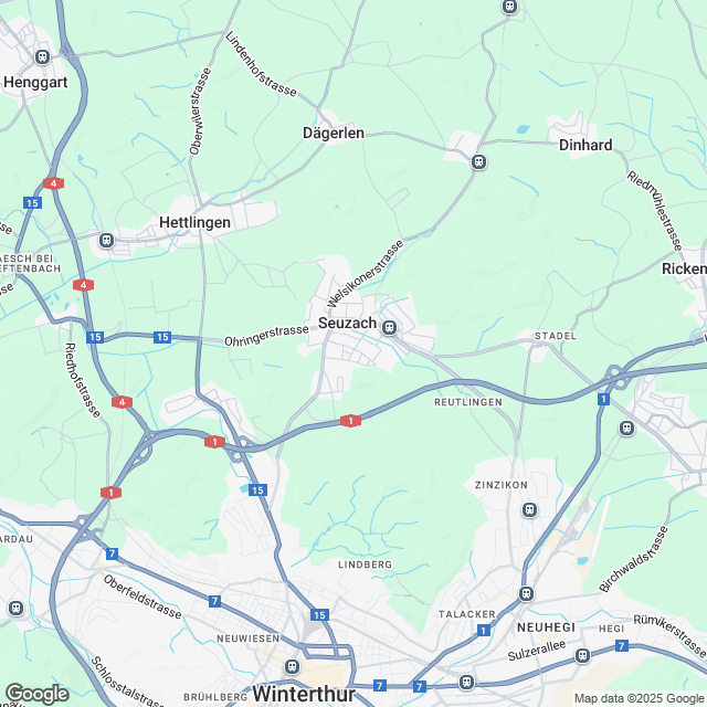 Exklusive 5.5-Zimmer Attikawohnung in Seuzach - Karte