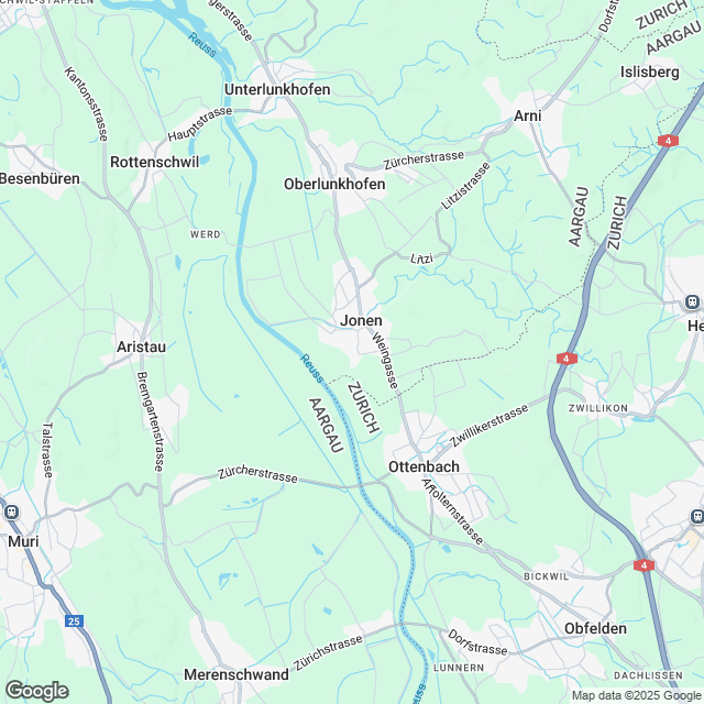 Projektankündigung: Eigentumswohnungen in Jonen - Karte