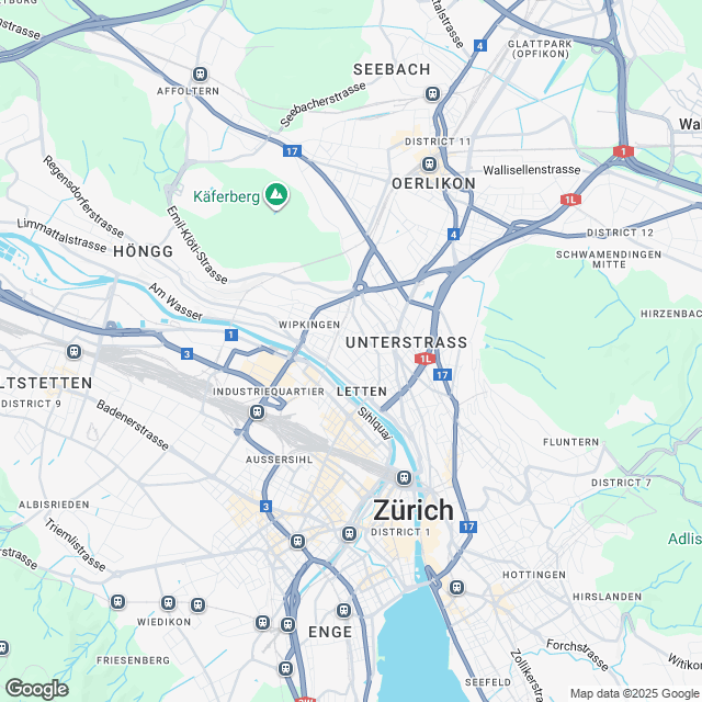 Ankündigung Eigentumswohnungen in Zürich-Wipkingen - Karte
