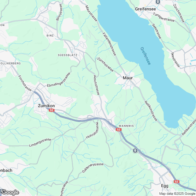 6 exklusive Eigentumswohnungen in Forch - Karte