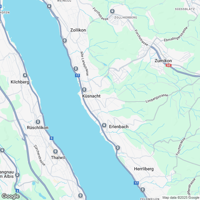 4 hochwertige Eigentumswohnungen in Küsnacht ZH - Karte
