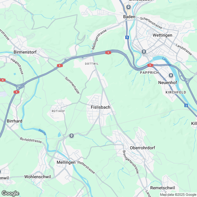 Fislisbach: Hochwertige 5.5-Zimmer-Eigentumswohnung - Karte