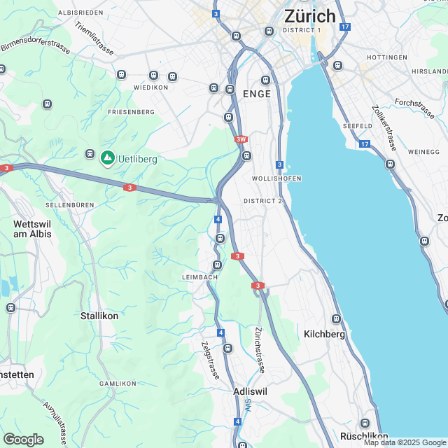 Ankündigung 1.5-Zimmer-Mietwohnung im Süden von Zürich - Karte