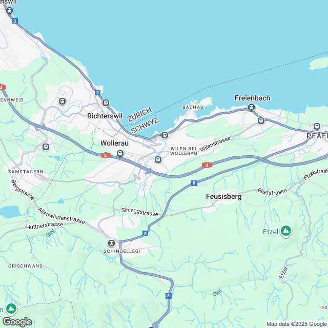 Hochwertige 4.5-Zimmer Gartenwohnung in Wollerau - Karte