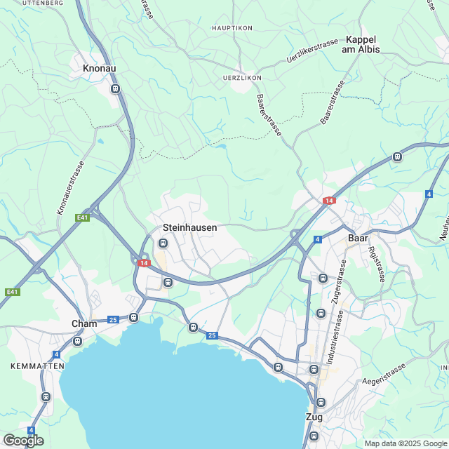 Ankündigung 3.5-Zimmer-Eigentumswohnung in Steinhausen - Karte