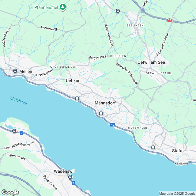 Projektankündigung in Männedorf - Karte