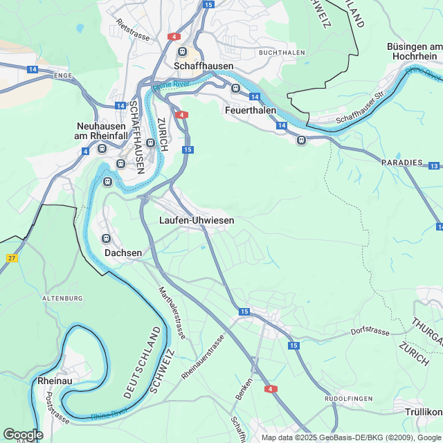 4 moderne Terrassen-Eigentumswohnungen in Uhwiesen - Karte