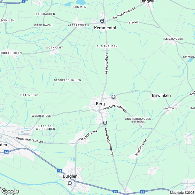 5 exklusive Eigentumswohnungen in Berg TG - Karte