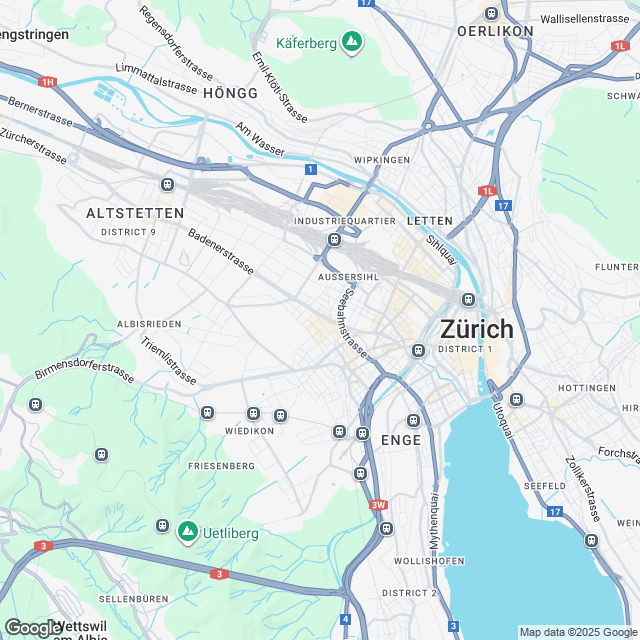 Projektankündigung im Kreis 3 in Zürich - Karte