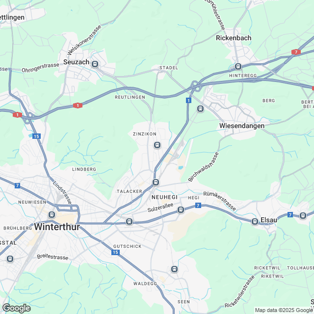 Gemütliche 2.5-Zimmer Wohnung in Winterthur - Karte