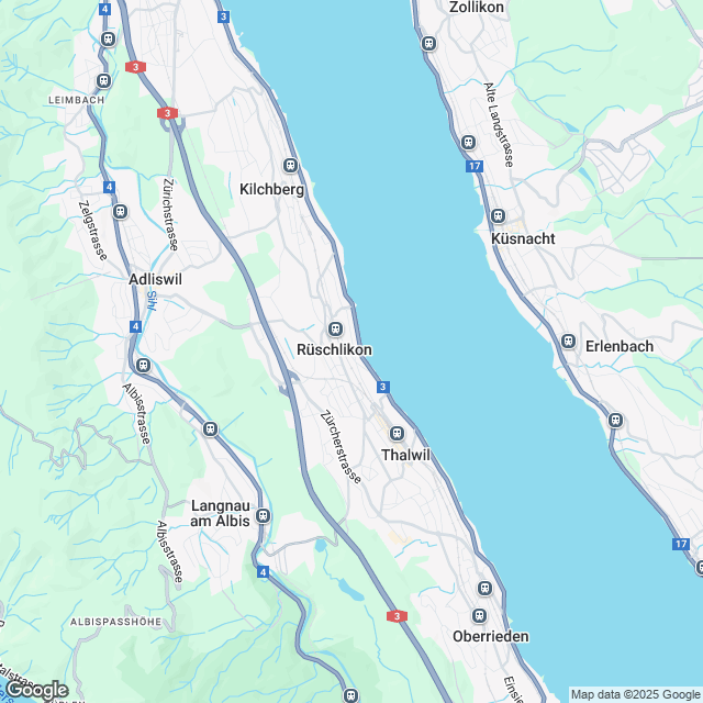 2 stilvolle Eigentumswohnungen in Rüschlikon - Karte