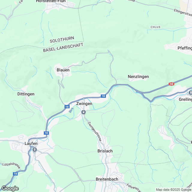 Wohnen und Leben im schönen Zwingen - Karte
