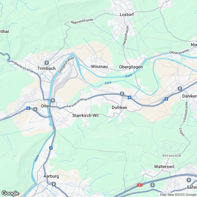 Ankündigung hochwertige 5.5-Zimmer-Eigentumswohnung in Dulliken - Karte