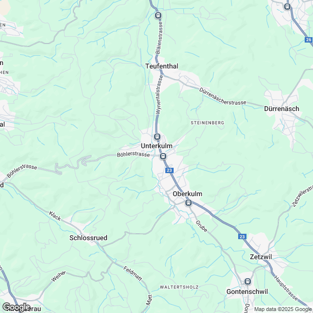 Ankündigung 2.5-Zimmer-Mietwohnung in 5726 Unterkulm - Karte