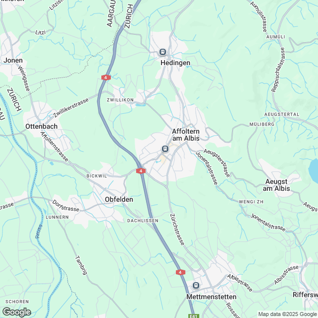 Erstvermietung 4.5-Zimmer-Wohnung in Affoltern am Albis - Karte
