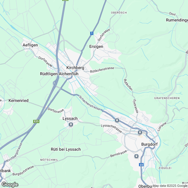 Neubau Dreifamilienhaus mit Einstellhalle - Karte