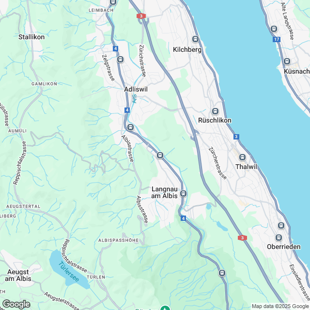 3 stilvolle Eigentumswohnungen in Langnau am Albis - Karte
