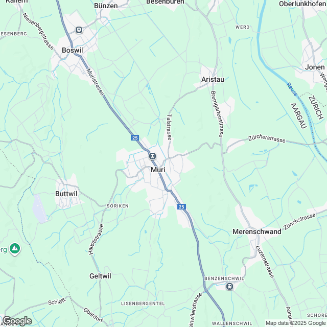 Exklusive 6.5-Zimmer Wohnung in Muri AG ab Sommer 2027 - Karte