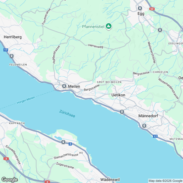 Ankündigung attraktive 5.5-Zimmer-Eigentumswohnung in Meilen - Karte