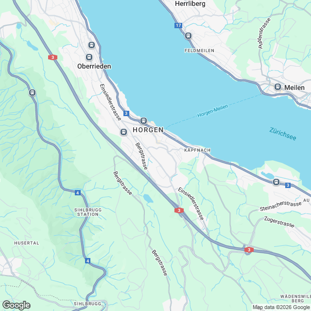 Attraktive 2.5-Zimmer Gartenwohnung in Horgen - Karte