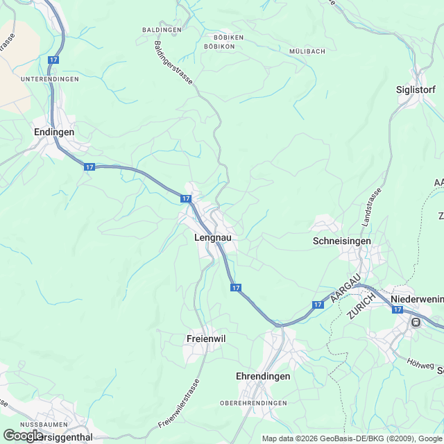 Hochwertige 4.5-Zimmer Gartenwohnung in Lengnau AG - Karte