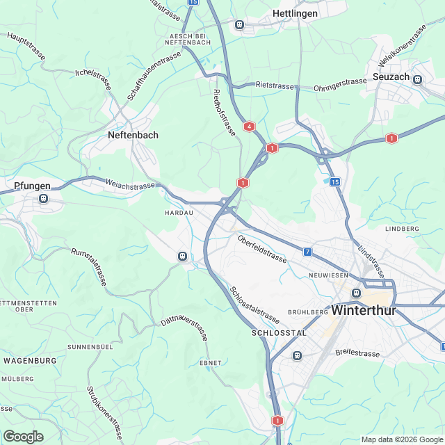 Erstbezug nach Sanierung: 3.5-Zimmer-Wohnung in Wülflingen - Karte