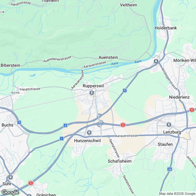 Moderne 3.5-Zimmer Mietwohnung in Rupperswil - Karte