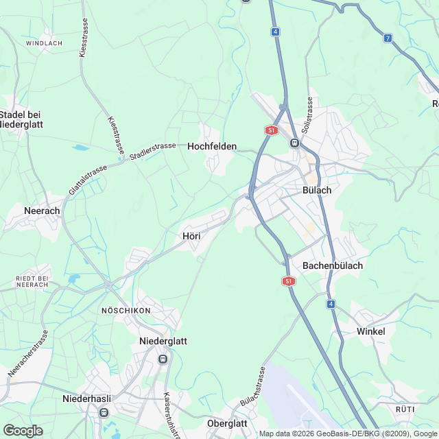 Stilvolle 4.5-Zimmer Wohnung in Höri - Karte