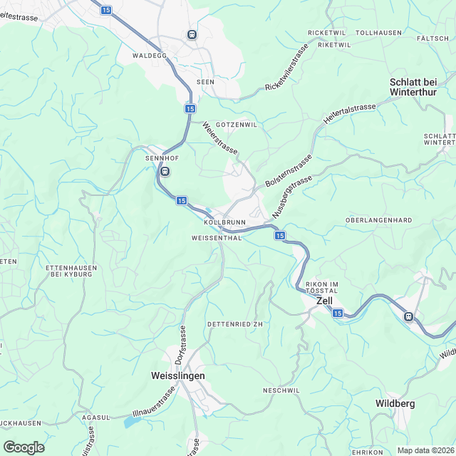 Ankündigung Neubauprojekt in Kollbrunn - Karte