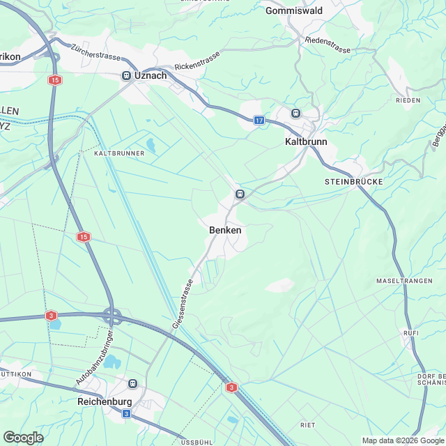 Neubau von 78 Eigentums- und Mietwohnungen in Benken - Karte
