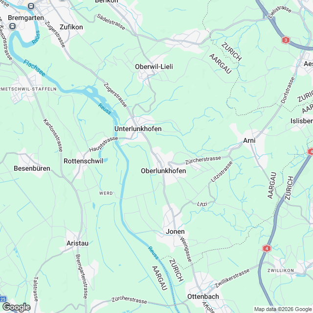 Stilvolles 5.5-Zimmer Einfamilienhaus in Oberlunkhofen - Karte