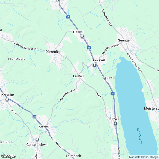 Ankündigung 2.5-Zimmer-Mietwohnung in Leutwil - Karte