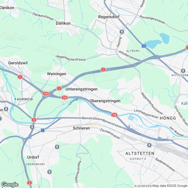 Hochwertige 5.5-Zimmer Wohnung in Oberengstringen - Karte