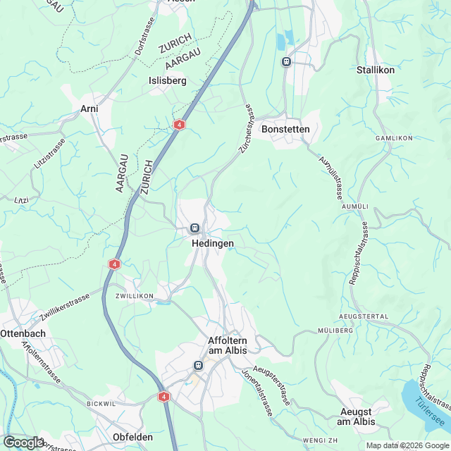 Exklusive 4.5-Zimmer Wohnung in Hedingen - Karte