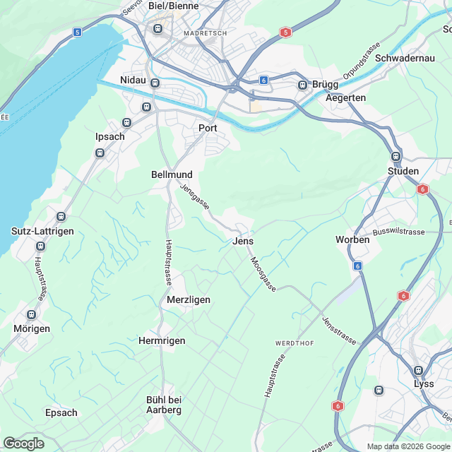 Exklusive 4.5-Zimmer Dachwohnung in Jens - Karte