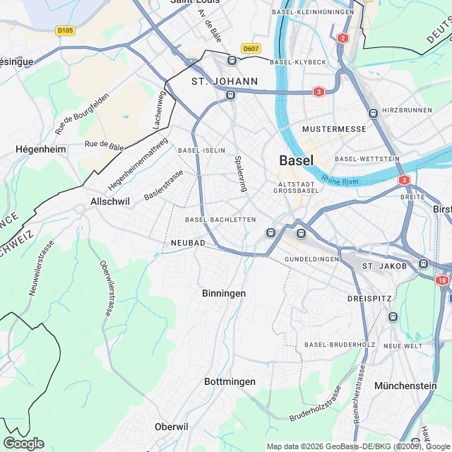 Hochwertige 4.5-Zimmer Wohnung in Basel - Karte