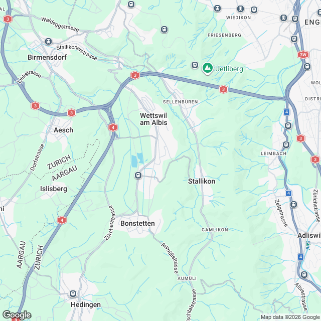 Exklusive 5.5-Zimmer Wohnung in Wettswil - Karte