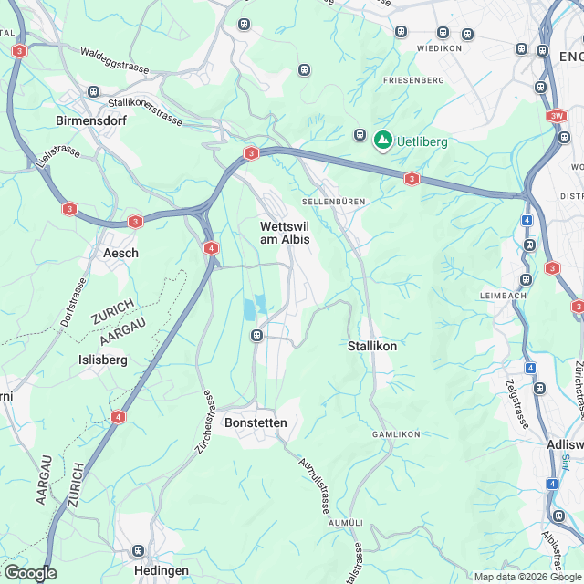 Stilvolle 4.5-Zimmer Wohnung in Wettswil - Karte